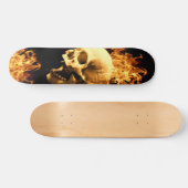 Skateboard crâne flamboyant (Horz)