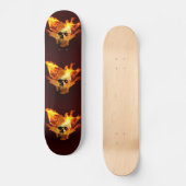 Skateboard Crâne flamboyant (Recto)