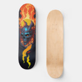 Skateboard Crâne foncé feu mort 2 (Recto)