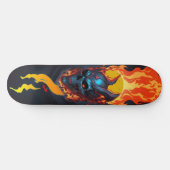 Skateboard Crâne foncé feu mort 2 (Horz)