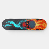 Skateboard Crâne foncé feu mort 4 (Horz)