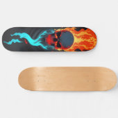 Skateboard Crâne foncé feu mort 4 (Horz)