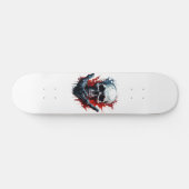 Skateboard Crâne gothique cool (Horz)