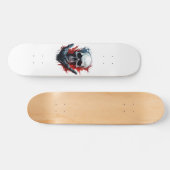 Skateboard Crâne gothique cool (Horz)