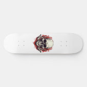 Skateboard Crâne gothique vintage (Horz)