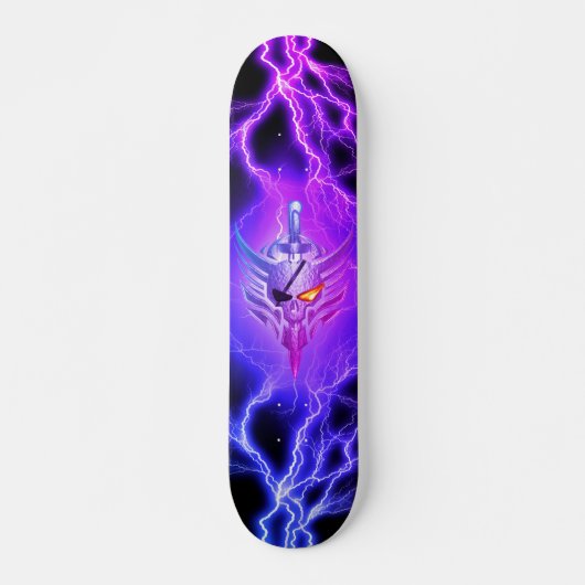 Skateboard Crâne GUERRIER VIKING (Devant)
