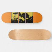 Skateboard Crâne jaune (Horz)