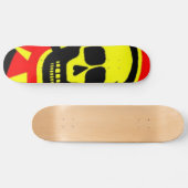 Skateboard Crâne jaune (Horz)