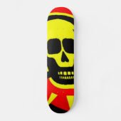 Skateboard Crâne jaune (Recto)