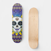 Skateboard Crâne Lady Jester (Recto)