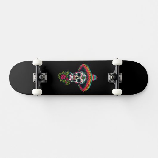 Skateboard Crâne mexicain (Horz)