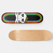 SKATEBOARD CRÂNE MIGNON KAWAII DECK ARC-EN-CIEL (Horz)