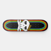 SKATEBOARD CRÂNE MIGNON KAWAII DECK ARC-EN-CIEL (Horz)