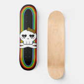 SKATEBOARD CRÂNE MIGNON KAWAII DECK ARC-EN-CIEL (Recto)