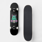 Skateboard Crâne Monster Kawaii (Recto)