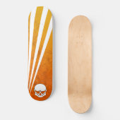 Skateboard Crâne Orange (Recto)