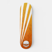 Skateboard Crâne Orange (Recto)