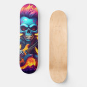 Skateboard Crâne Punk Rock (Recto)
