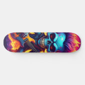 Skateboard Crâne Punk Rock (Horz)