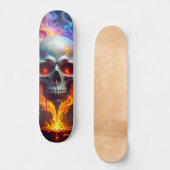 Skateboard Crâne qui fond (Recto)