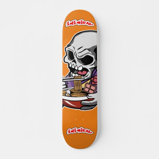 Skateboard Crâne Ramen inimitable (Devant)