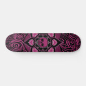 Skateboard Crâne rose (Horz)