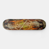 Skateboard crâne samouraï japonais de samouraïs d'armure de (Horz)