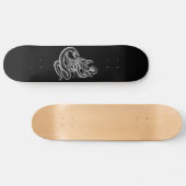 Skateboard Crâne - têtes de diable avec serpent (Horz)