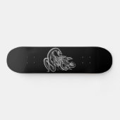 Skateboard Crâne - têtes de diable avec serpent (Horz)