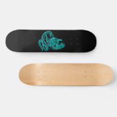 Skateboard Crâne - têtes de diable avec serpent (Horz)