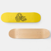 Skateboard Crâne - têtes de diable avec serpent (Horz)