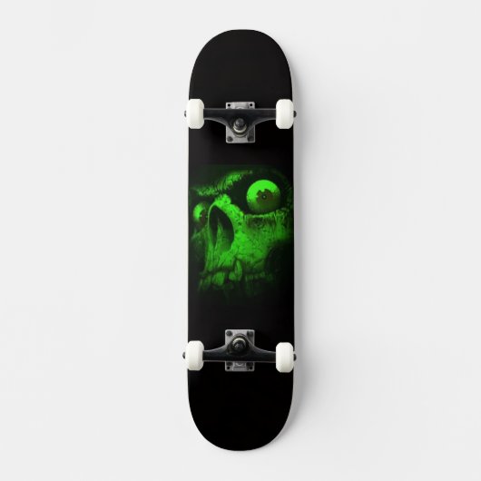 Skateboard Crâne vert (Recto)