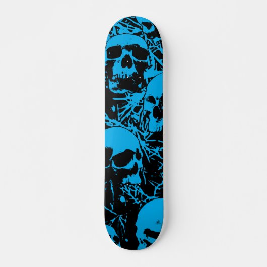 Skateboard Crânes bleus (Devant)