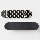 Skateboard Crânes de dessin avec étoile Bow sur Arrière - pla (Horz)