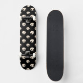 Skateboard Crânes de dessin avec étoile Bow sur Arrière - pla (Recto)
