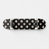 Skateboard Crânes de dessin avec étoile Bow sur Arrière - pla (Horz)