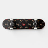 Skateboard Crânes de pirate (Horz)