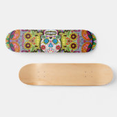Skateboard Crânes de Sucre Motif (Horz)