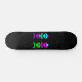 SKATEBOARD CRÂNES DEATHROCK KAWAII MULTICOLORE (Horz)