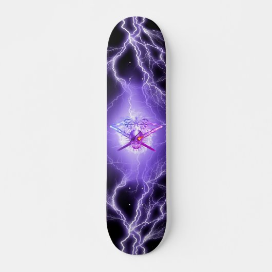 Skateboard Crânes Épées Croisées (Devant)