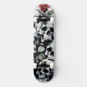Skateboard Crânes et Roses (Recto)