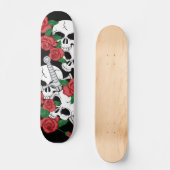 Skateboard Crânes et roses (Recto)