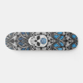 Skateboard Crânes gothiques - Bleu (Horz)