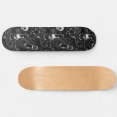 Skateboard Crânes gothiques Chats noirs et araignées Skateboa (Horz)