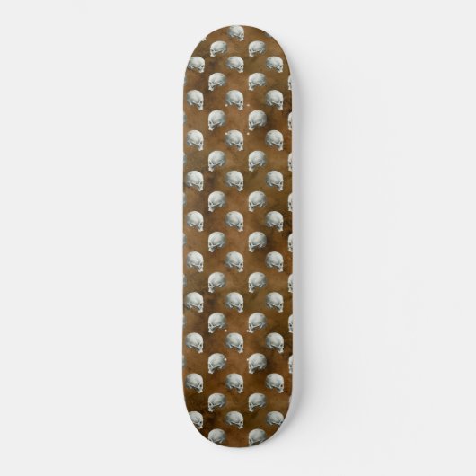 Skateboard Crânes gothiques sur cuivre (Recto)