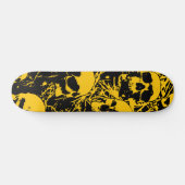 Skateboard Crânes jaunes (Horz)