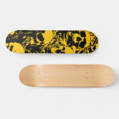 Skateboard Crânes jaunes (Horz)
