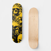 Skateboard Crânes jaunes (Recto)