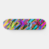 Skateboard Crânes mignons aux coeurs (Horz)