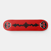 Skateboard crânes noirs (Horz)